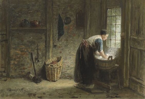 Interior Scene by Jozef Israëls  reflects the quiet dignity and resilience of everyday life.