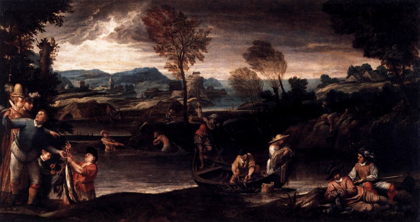 Fishing Scene, before 1595 by Annibale Carracci