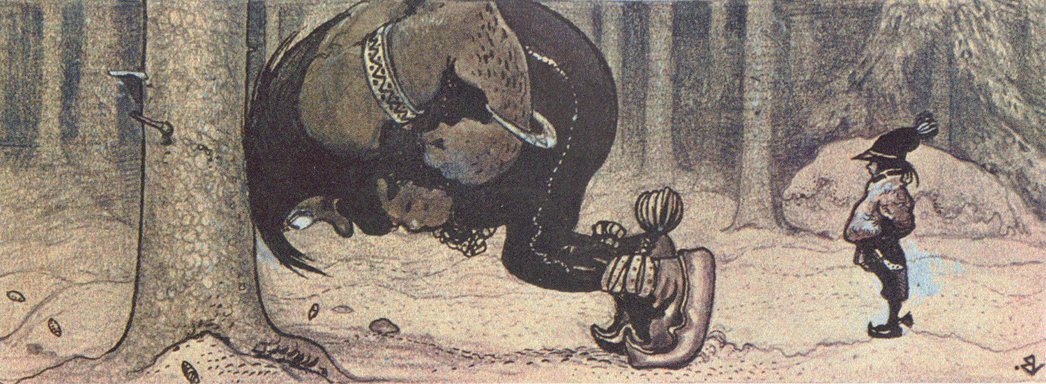 Stalo and the Sami boy Kauras, between 1904 and 1908