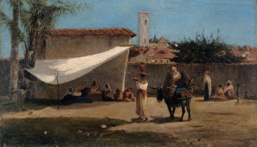 A Plaza in Caracas (c. 1850–52) – Camille Pissarro reflects his early interest in landscape and everyday life.