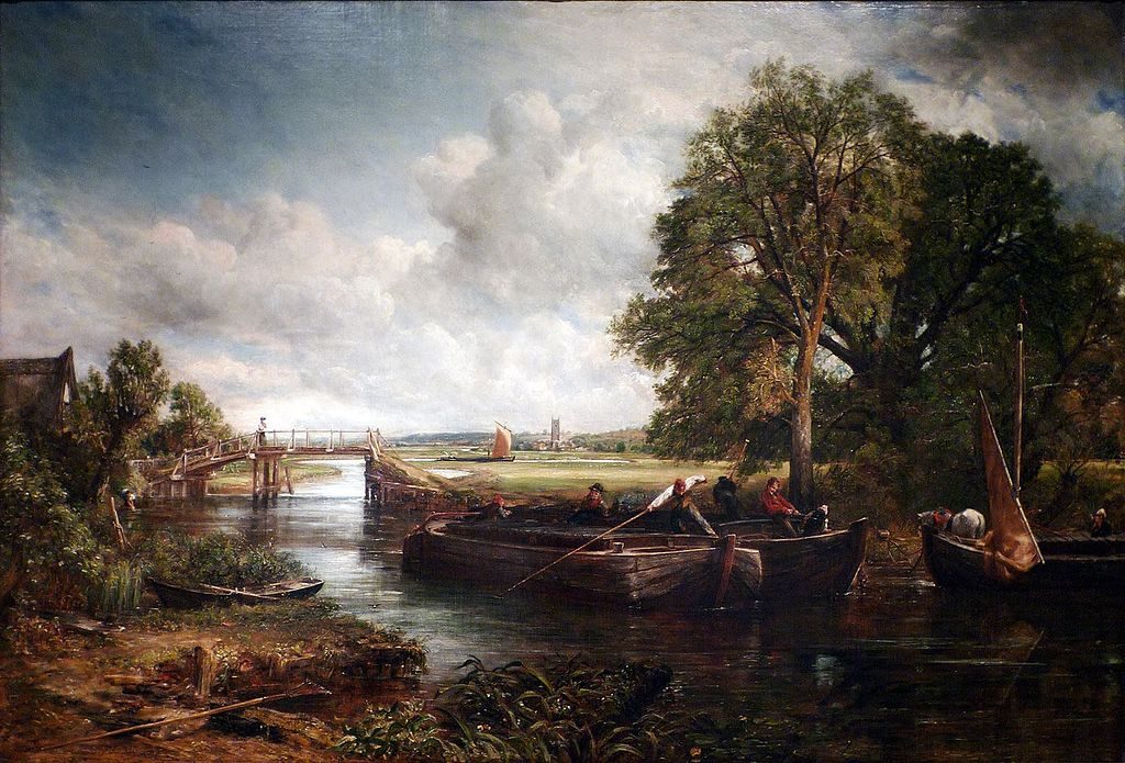 View on the Stour near Dedham (1822) by John Constable reflects the artist’s deep connection to the English countryside.