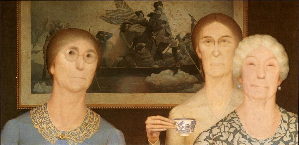 Daughters of Revolution, 1932 by Grant Wood