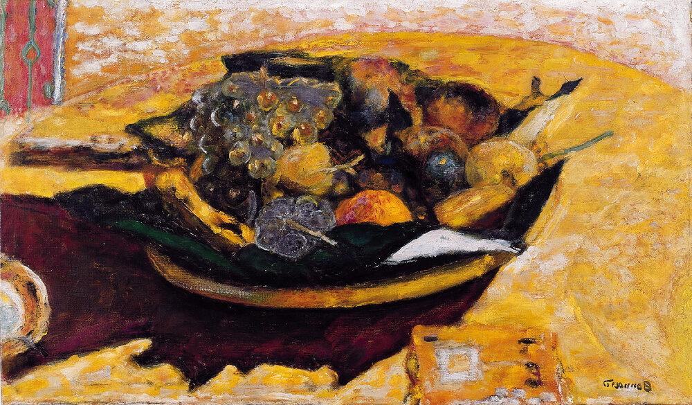 Fruit Bowl on a Table by Pierre Bonnard in 1934
