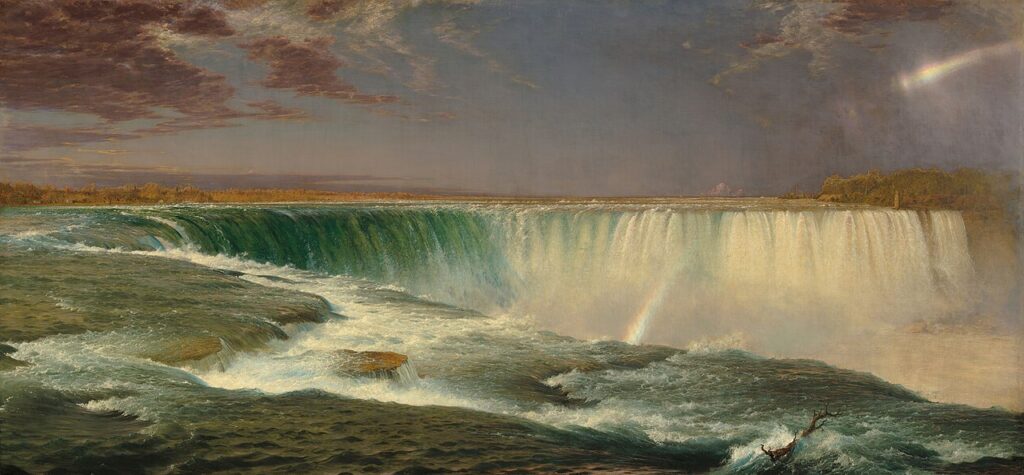 Niagara, 1857, by Frederic Edwin Church reflects the 19th-century fascination with the sublime.