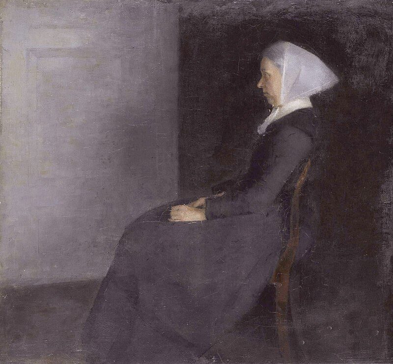Frederikke Hammershøi, the Artist's Mother (1886) reflects a tender and intimate portrayal of the artist’s mother.