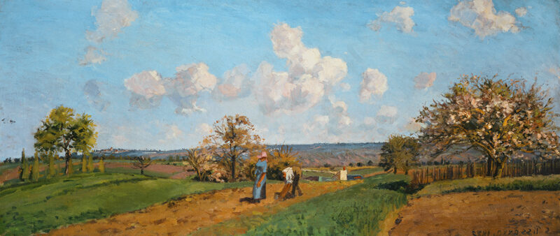 Spring (1872) by Camille Pissarro