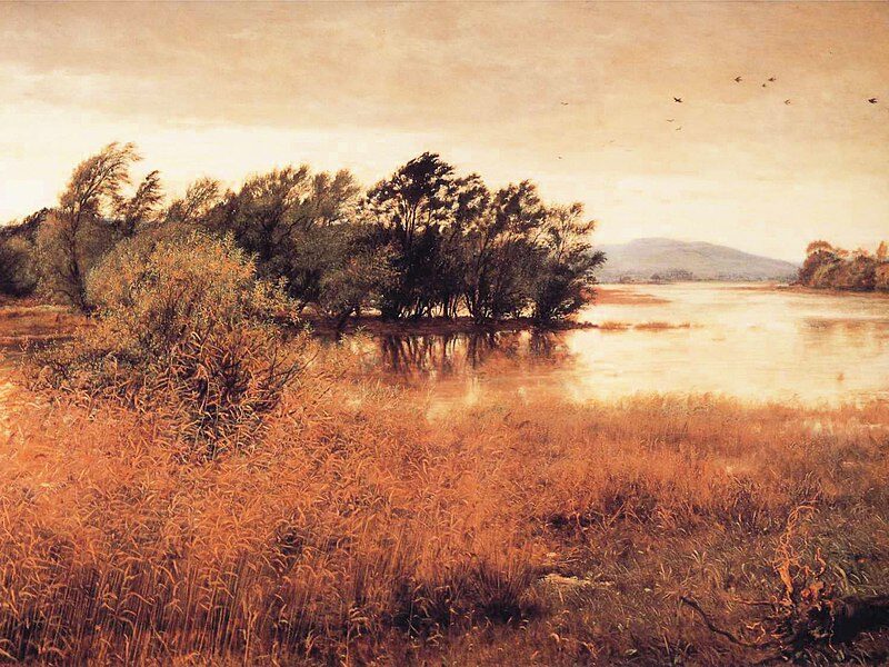 Chill October, 1870, by John Everett Millais reflects the melancholic beauty of autumn