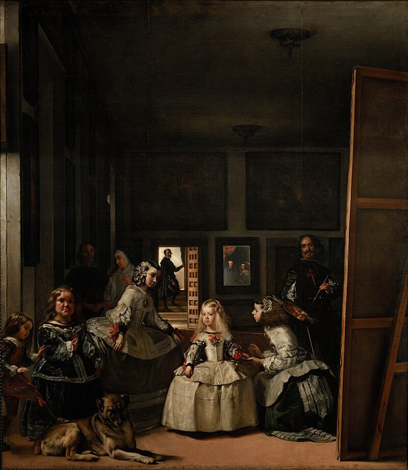 Las Meninas (1656) – Diego Velázquez reflects the complexities of perception, reality, and artistic representation. 