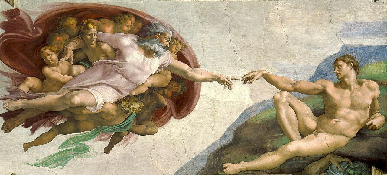The Creation of Adam, c. 1512 by Michelangelo Buonarroti