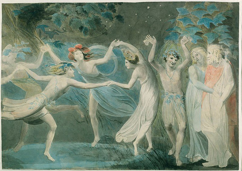 Oberon, Titania and Puck with Fairies Dancing (1786) reflects his fascination with mythology, folklore, and the supernatural.