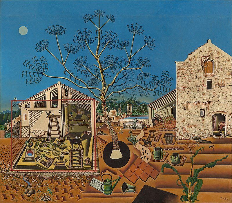 The Farm, 1921–1922 reflects Miró’s deep connection to his Catalan roots.