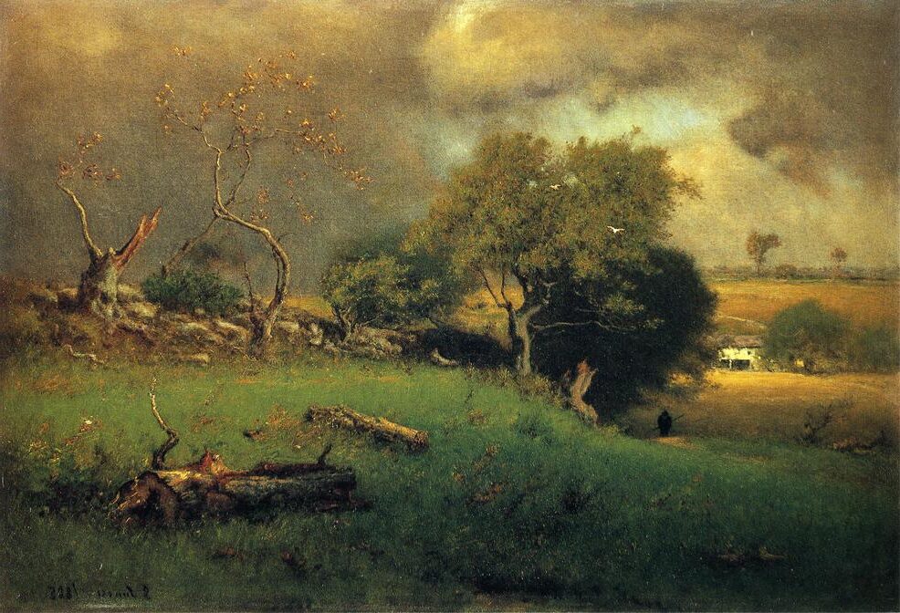 The Storm, 1885, by George Inness reflects the dramatic power of nature and its emotional intensity.