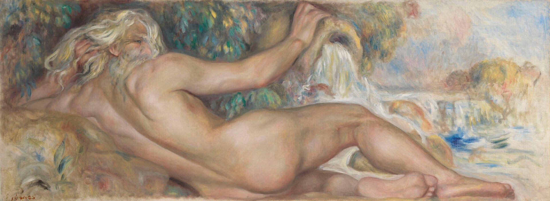 The river (Le Fleuve), 1885 by Pierre Auguste Renoir