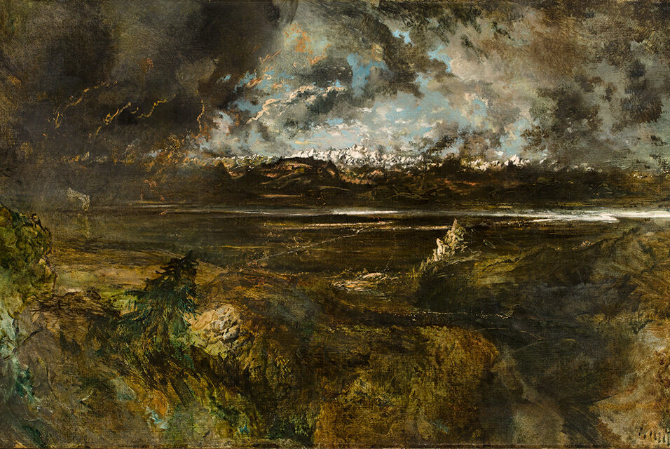 Thunderstorms Mood in the Level of Montmartre, 1845–1848 reflects the raw power of nature and the transient.