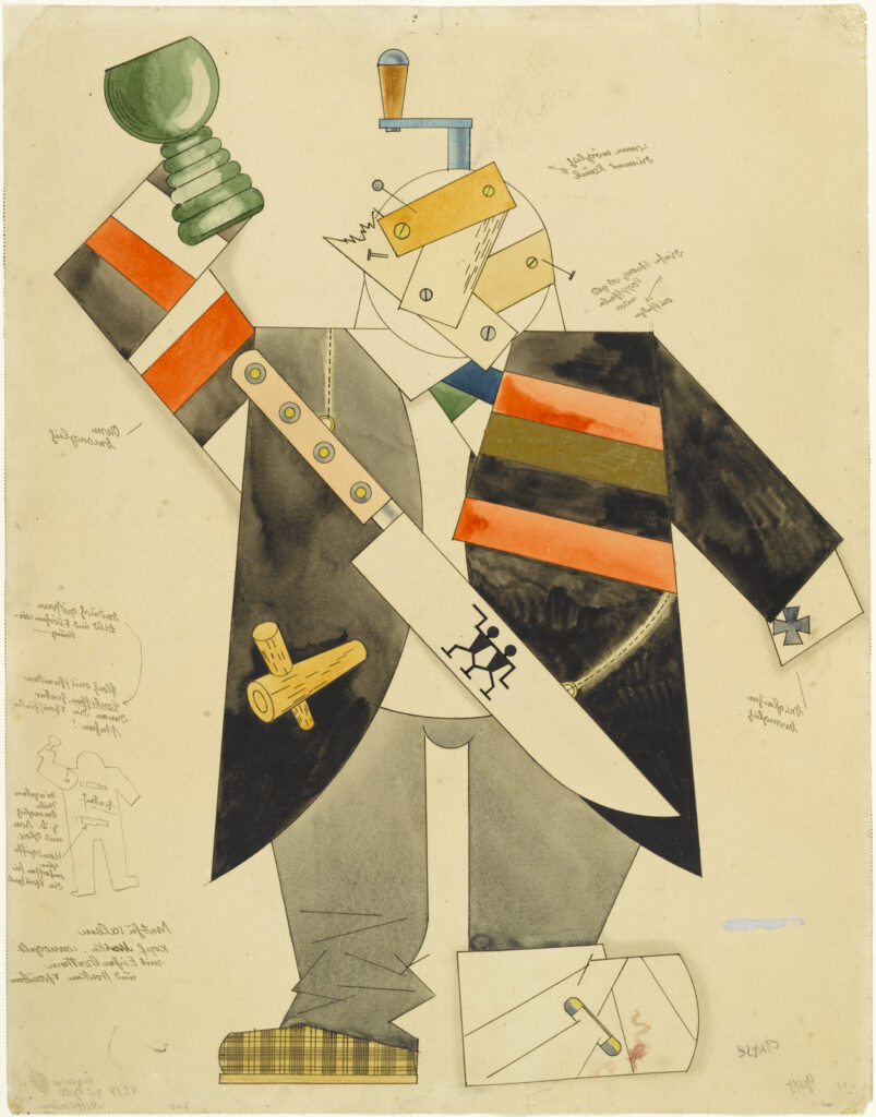 Methusalem (1922) by George Grosz reflects the artist's sharp satirical style.