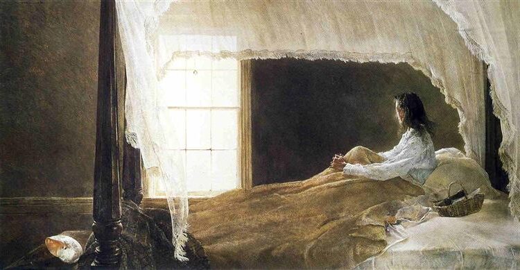 Chambered Nautilus by Andrew Wyeth reflects Wyeth’s signature introspection and fascination with detail.
