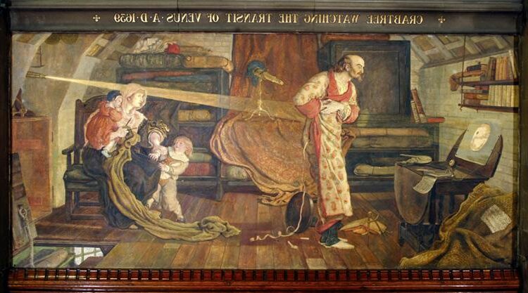 Crabtree Watching the Transit of Venus in 1639, 1881–1888, by Ford Madox Brown captures a moment of intense scientific discovery