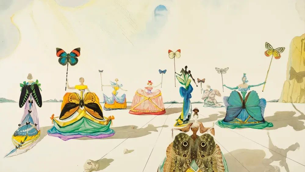 Femmes aux papillons by Salvador Dali
