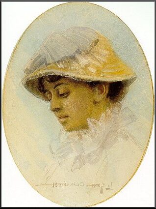Emma Lamm in a Straw Hat (1881) by Anders Zorn reflects a tender and intimate portrait of Emma Lamm, Zorn’s future wife