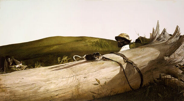 Field Hand (recto), 1985 by Andrew Wyeth reflects Wyeth’s deep appreciation for rural life and hardworking individuals.