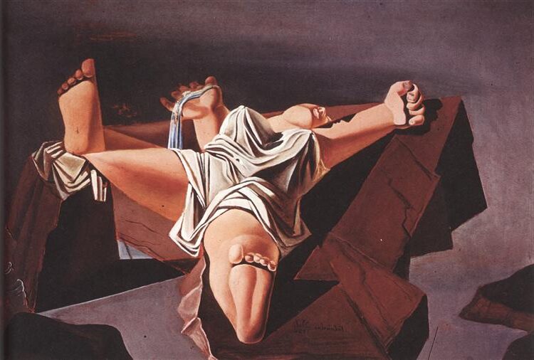 Figure on the Rocks (1926) reflects a solitary figure seated on a rugged coastal landscape
