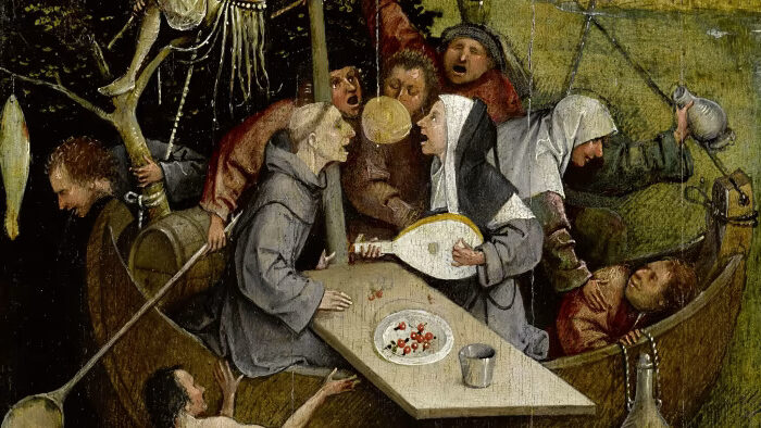 The Ship of Fools (c1500-10) by Hieronymus Bosch