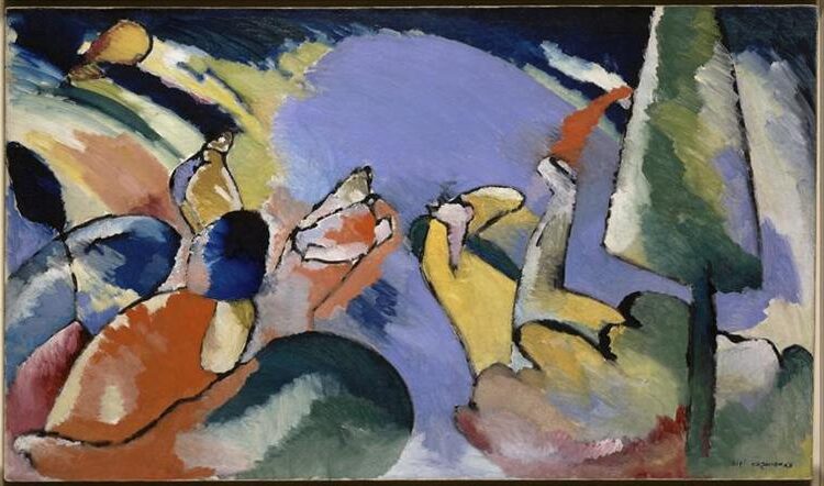Improvisation 14, 1910 reflects Kandinsky’s early steps into abstraction.