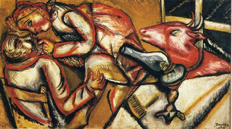 Interior II, 1911 reflects Chagall’s deep connection to his early life in Vitebsk