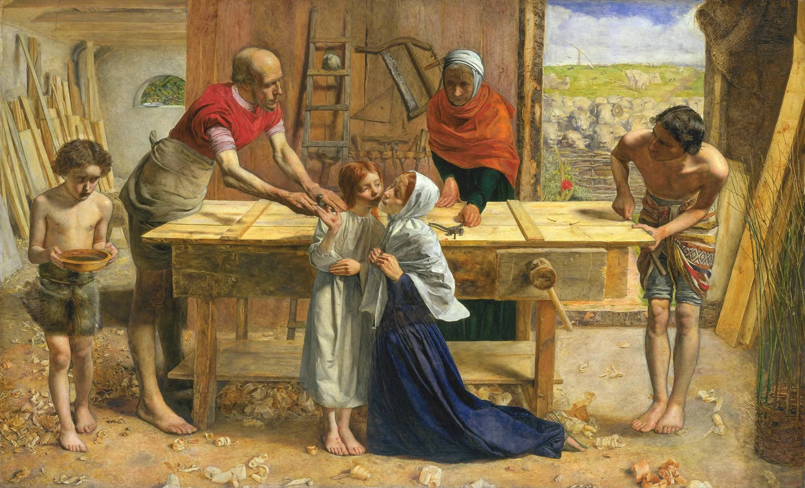 Christ in the House of His Parents by John Everett Millais, 1849 – 1850