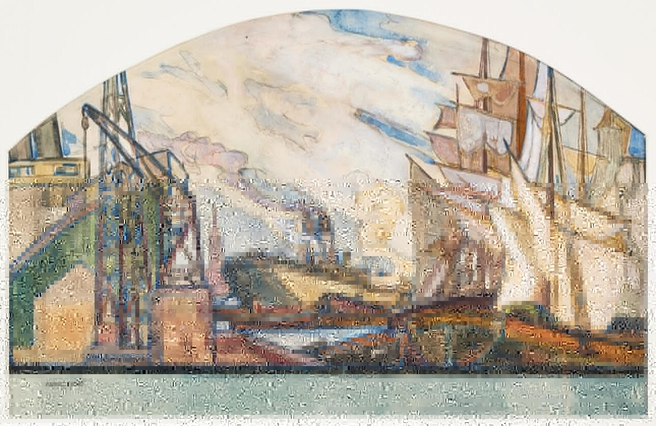 The harbour by Axel Törneman