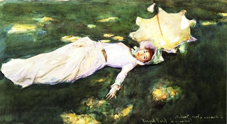 Madame Roger Jourdain (c. 1883–1885) by  John Singer Sargent reflects his skill in blending realism with impressionistic touches