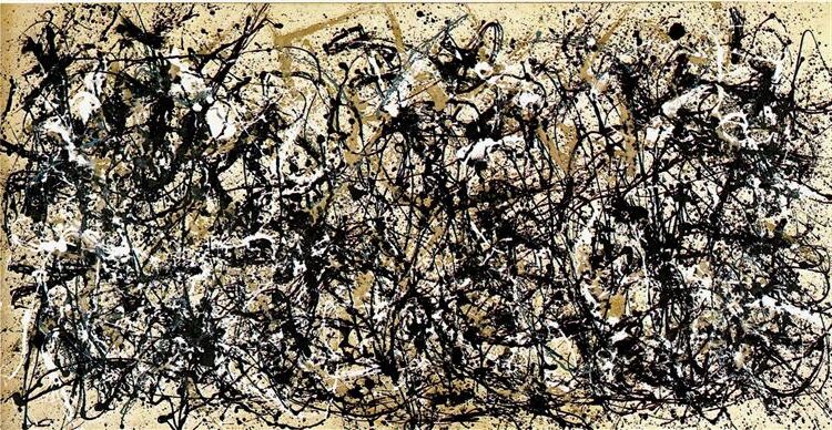 Autumn Rhythm (Number 30), 1950 showcases Pollock’s signature drip technique.