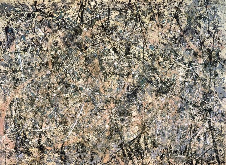 Number 1 (Lavender Mist), 1950 by Jackson Pollock reflects the dynamic and immersive nature of Abstract Expressionism.