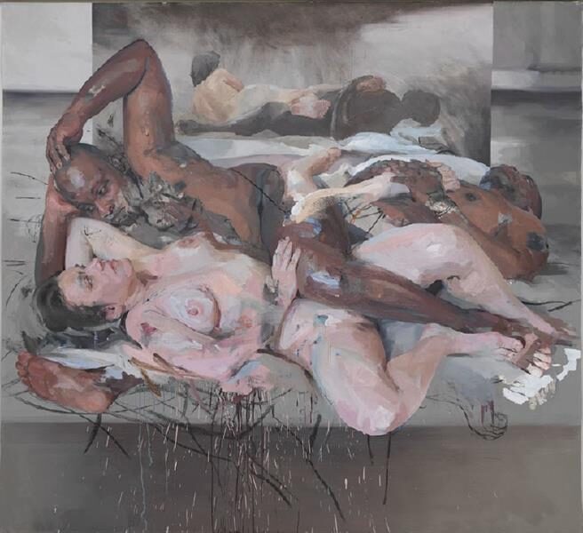 Odalisque (2012-2014) reflects the themes of the sensuality, power, and vulnerability of the female body