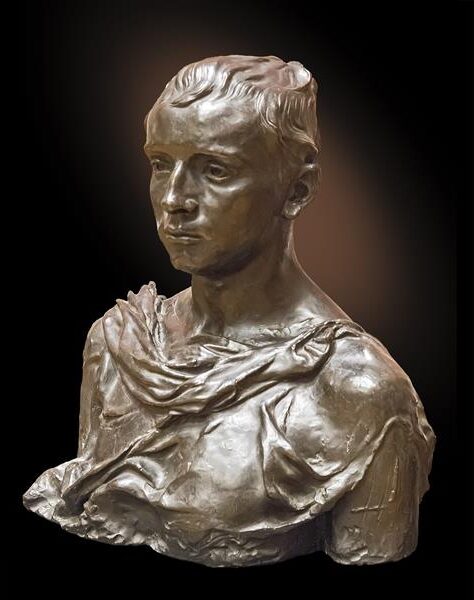 Paul Claudel À Seize Ans (1893) by Camille Claudel reflects a sensitive and introspective portrait of the artist’s younger brother, Paul Claudel, at sixteen years old