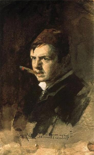 Self-Portrait (1882) by Anders Zorn reflects the artist’s confident and charismatic presence, depicted with a cigar in his mouth