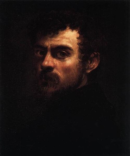 Self-Portrait (c.1546–1548) by Tintoretto reflects a strikingly introspective and unembellished depiction of the artist