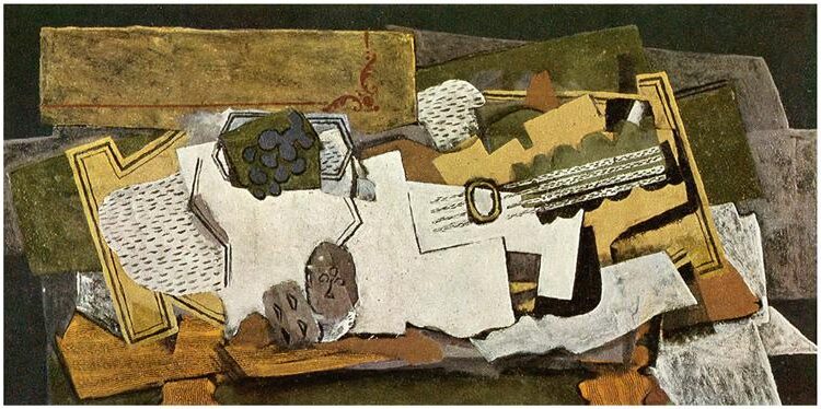 Still Life with a Guitar, 1919 reflects Braque’s continued exploration of Cubism, incorporating a more refined and decorative approach.