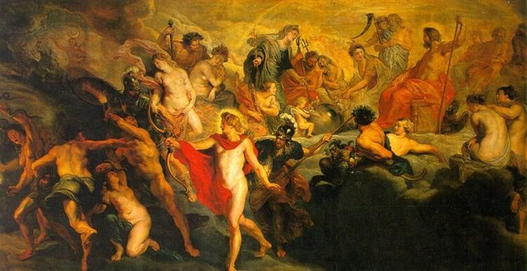 12. The Council of the Gods, 1622 - 1625 Rubens' mastery of mythological storytelling