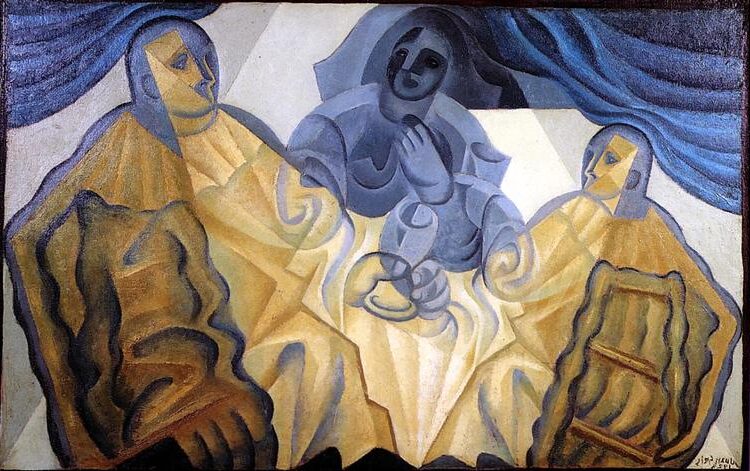 The Three Masks (1923) by Juan Gris reflects his mature Cubist style.