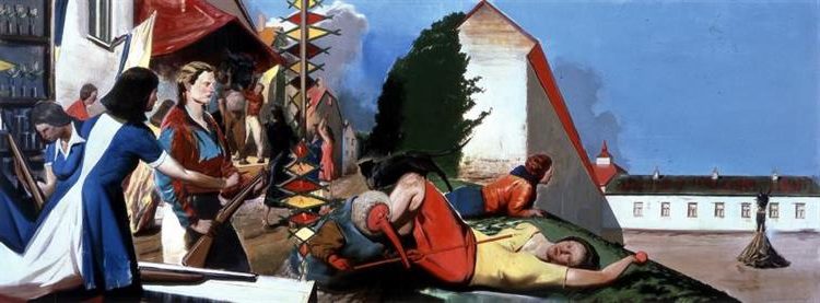 ​Warten auf die Barbaren (2007) by Neo Rauch