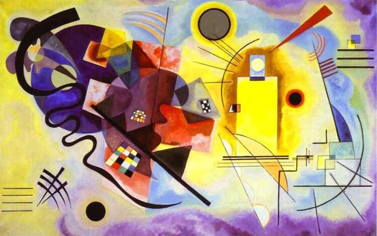 Yellow-Red-Blue, 1925 reflects Kandinsky's exploration of the emotional and symbolic power of colors and shapes.