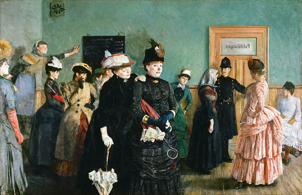 Albertine at the Police Doctor's Waiting Room, 1885–87 reflects the harsh realities of societal injustice and the struggles faced by women in 19th-century Norway.
