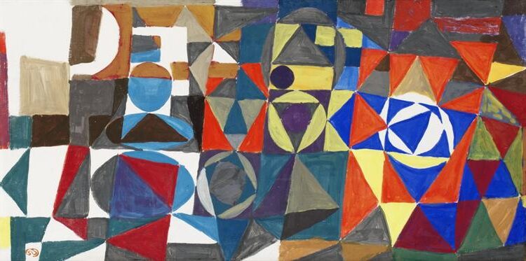 Variations I, 1948, by Lennart Rodhe reflects the post-war search for structure and renewal through visual harmony.